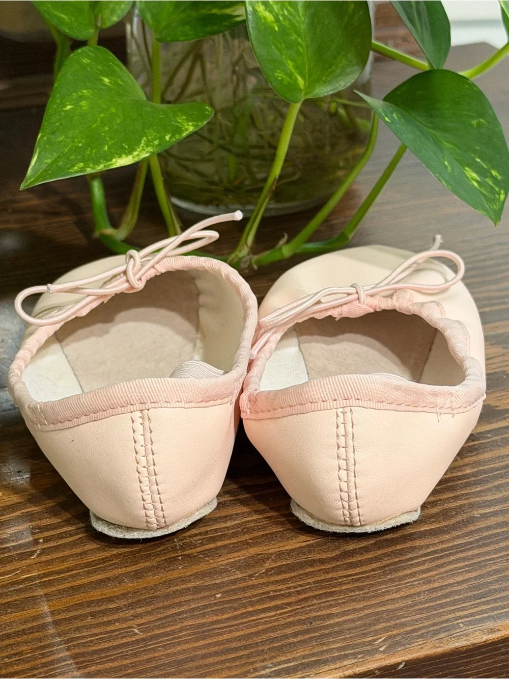 DANSKIN FREESTYLE PINK LEATHER BALLET DANCE SHOES SLIPPERS LITTLE GIRL'S Size 9